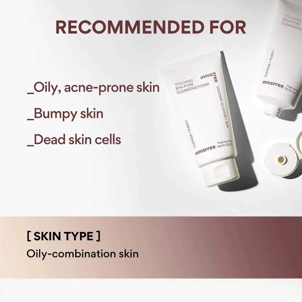INNISFREE VOLCANIC BHA PORE CLEANSING FOAM 150G
